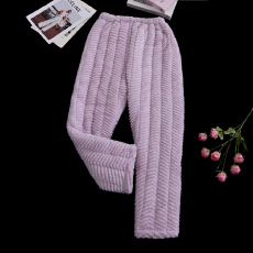 批发[黛琳芬]三层夹棉加绒加厚棉裤女士家单条裤保暖家居服pajamas363