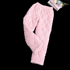 批发[黛琳芬]三层夹棉加绒加厚棉裤女士家单条裤保暖家居服pajamas363