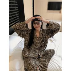 批发[黛琳芬]云朵<b class='q'>棉</b>长袖女士<b class='q'>睡衣</b>开衫春秋印花韩系家居服pajamas370