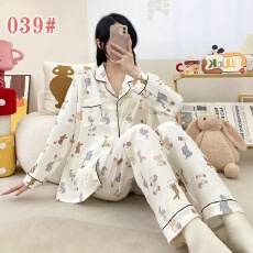 黛琳芬60款云朵棉长袖长裤女士睡衣卡通薄款家居服pajamas371