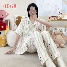 批发[黛琳芬]60款云朵棉<b class='q'>短袖</b>长<b class='q'>裤</b>女士睡衣卡通薄款家居服pajamas371