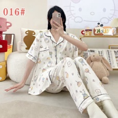批发[黛琳芬]60款云朵棉<b class='q'>短袖</b>长<b class='q'>裤</b>女士睡衣卡通薄款家居服pajamas371