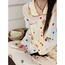 批发[黛琳芬]云朵棉女士睡衣秋冬季韩系ins薄款少女<b class='q'>家居服</b>pajamas377