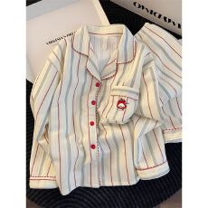 批发[黛琳芬]空气棉<b class='q'>长袖</b>女士睡衣秋冬季韩系ins少女<b class='q'>家居服</b>pajamas377