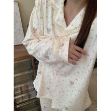 批发[黛琳芬]德绒<b class='q'>长袖</b>女士睡衣秋冬季韩系ins风少女<b class='q'>家居服</b>pajamas378