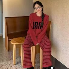 批发[黛琳芬]<b class='q'>珊瑚</b><b class='q'>绒</b>女士<b class='q'>睡衣</b>秋冬韩系半边<b class='q'>绒</b>少女套头家居服pajamas380