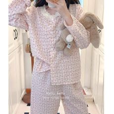 批发[黛琳芬]云朵棉女士睡衣秋冬季韩系ins薄款少女家居服pajamas377