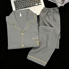 批发[黛琳芬]5色云朵棉绣花长袖<b class='q'>男士</b><b class='q'>睡衣</b>套装家居服家居服pajamas398