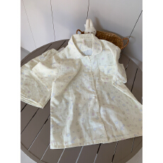 批发[黛琳芬]<b class='q'>纯棉</b>棉纱短袖女士睡衣春夏季韩系印花<b class='q'>家居服</b>pajamas398