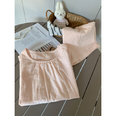 批发[黛琳芬]<b class='q'>纯棉</b>棉纱吊带短裤睡衣女春夏韩系印花<b class='q'>家居服</b>pajamas398