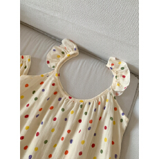 批发[黛琳芬]<b class='q'>纯棉</b>棉纱吊带短裤睡衣女春夏韩系印花<b class='q'>家居服</b>pajamas398