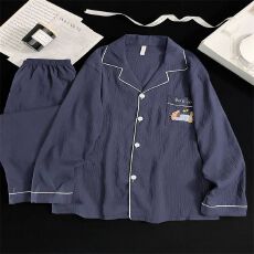 批发[黛琳芬]云朵棉4个色长袖<b class='q'>男</b>士睡衣春秋青年休闲家居服pajamas403