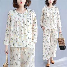 批发[黛琳芬]云朵棉女士睡衣家居服批发加<b class='q'>大码</b>休闲妈妈款可外出414