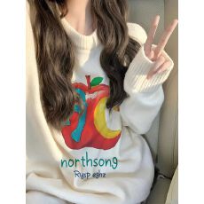 批发特<b class='q'>大码</b>200斤女装高级感穿搭软糯宽松秋冬内搭外穿印花针织毛衣女