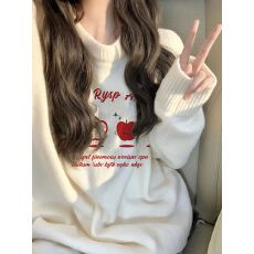 批发特<b class='q'>大码</b>200斤女装高级感穿搭软糯宽松秋冬内搭外穿印花针织毛衣女