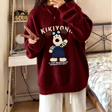 批发特<b class='q'>大码</b>200斤<b class='q'>女装</b>高级感穿搭软糯宽松秋冬内搭外穿印花针织毛衣女