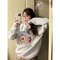 批发特<b class='q'>大码</b>200斤<b class='q'>女装</b>高级感穿搭软糯宽松秋冬内搭外穿印花针织毛衣女