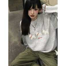 批发特<b class='q'>大码</b>200斤<b class='q'>女装</b>高级感穿搭软糯宽松秋冬内搭外穿印花针织毛衣女