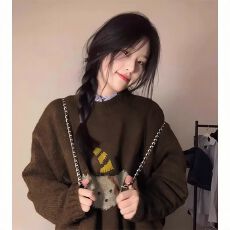 批发特<b class='q'>大码</b>200斤<b class='q'>女装</b>高级感穿搭软糯宽松秋冬内搭外穿印花针织毛衣女