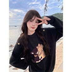 批发特<b class='q'>大码</b>200斤<b class='q'>女装</b>高级感穿搭软糯宽松秋冬内搭外穿印花针织毛衣女