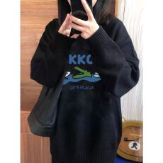 批发特<b class='q'>大码</b>200斤<b class='q'>女装</b>高级感穿搭软糯宽松秋冬内搭外穿印花针织毛衣女