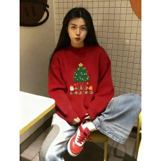 批发特大码200斤女装高级感穿搭软糯宽松秋冬内搭外穿印花针织<b class='q'>毛衣</b>女