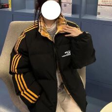 批发可退换(高品质手塞棉不跑棉加厚)冬季宽松印花棉衣棉<b class='q'>服</b>面包<b class='q'>服</b>女