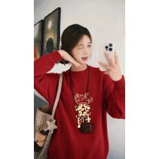 批发特<b class='q'>大码</b>200斤女装高级感穿搭软糯宽松秋冬内搭外穿印花针织毛衣女