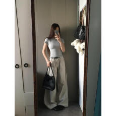 原版做法纯棉220克40支食毛+手感有弹力纯色修身收腰短袖t恤女