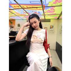 批发原版做法纯棉220克40支食毛+手感有弹力印花修身收腰短袖t恤女