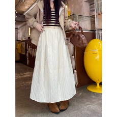 批发实拍 2025夹棉舒芙蕾显瘦百搭韩版裙子