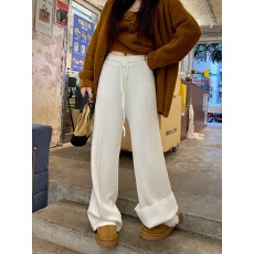 批发实拍 2025垂感十足百搭显瘦一体绒直筒裤休闲裤