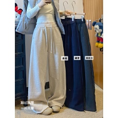 批发羊绒复合<b class='q'>婴儿</b>绒休闲百搭阔腿<b class='q'>裤</b>