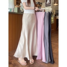 批发实拍 2026醋酸段鱼尾<b class='q'>半身</b>裙高腰中长款<b class='q'>包臀</b>A裙