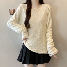 批发实拍~大码新款加绒加厚气质蕾丝打底衫百搭遮肉显瘦长袖上衣