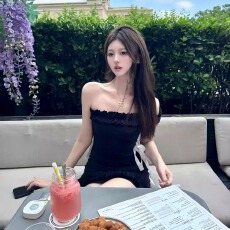 批发现货SiCii 约会密码 荷叶边辣妹性感高级不规则蝴蝶连衣裙包臀裙