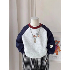 男女童卫衣春秋2026款儿童洋气休闲上衣宝宝圆领时髦早春打底衫