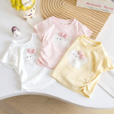 批发女童短袖<b class='q'>t</b><b class='q'>恤</b>2026新款洋气儿童公主上衣夏季<b class='q'>宝宝</b>棉打底衫新款夏装