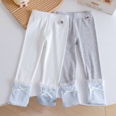 批发2026春季甜美可爱风女童<b class='q'>打底裤</b>蝴蝶结花边拼接百搭韩系外穿<b class='q'>打底裤</b>