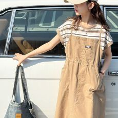 批发<b class='q'>女童</b>连<b class='q'>衣裙</b>夏季2026新款儿童条纹<b class='q'>背带裙</b>女大童夏装休闲假两件裙子