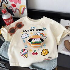 批发【<b class='q'>亲子装</b>】彩虹钱包儿童纯棉短袖立体玩偶短袖T恤<b class='q'>夏</b>装2026短袖