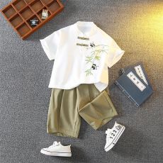 批发六一中大童男童夏季唐装<b class='q'>套装</b>2026新中国中式<b class='q'>儿童</b>汉服夏装