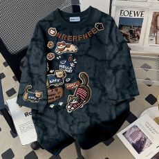 批发可爱女宝宝短袖T恤新款夏天休闲时尚上衣花边圆领百搭女童<b class='q'>打底衫</b>