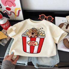 批发立体玩偶卡通短袖T恤夏装2026新款宽松韩版卡通上衣半袖打底衫潮