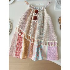 批发女小童夏季时髦吊带裙2026新款女宝宝洋气百搭夏装民族风连衣裙子