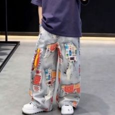 批发夏季印花涂鸦<b class='q'>儿童</b>休闲<b class='q'>裤</b>夏季中大童长<b class='q'>裤</b>