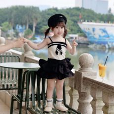 批发春夏季新款女童蛋糕裙儿童荷叶边高腰显瘦气质蓬蓬短裙子蛋糕裙