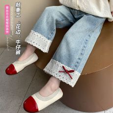 批发<b class='q'>女童</b>直筒<b class='q'>牛仔</b>裤2026新款洋气时髦女宝宝春季休闲长裤儿童<b class='q'>裤子</b>春秋