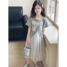 批发女童超好看2026新款洋气夏装连衣裙网纱裙