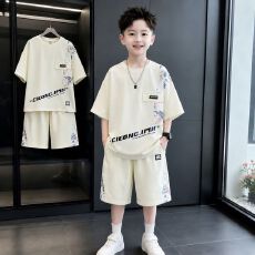 童装男童夏装短袖套装2026夏季新款男孩中大童宽松运动休闲韩版装